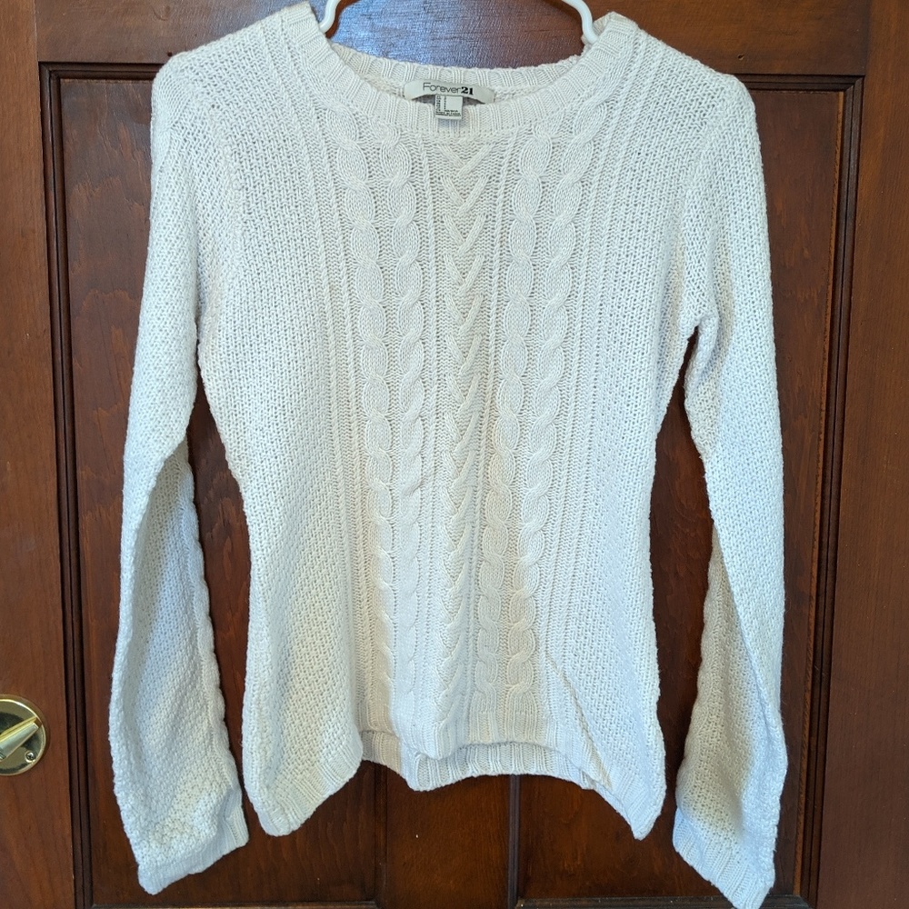 Forever 21 Cable Knit Sweater